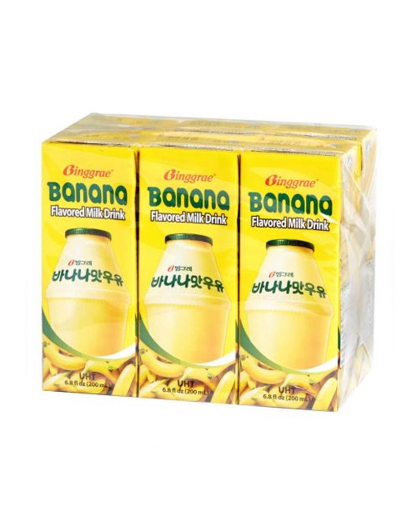 SYDNEY ONLY🚚🚚🚚<br>[Binggrae] Banana Flavor Milk 6 Pack