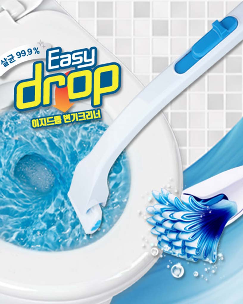 Korea easy drop toilet brush