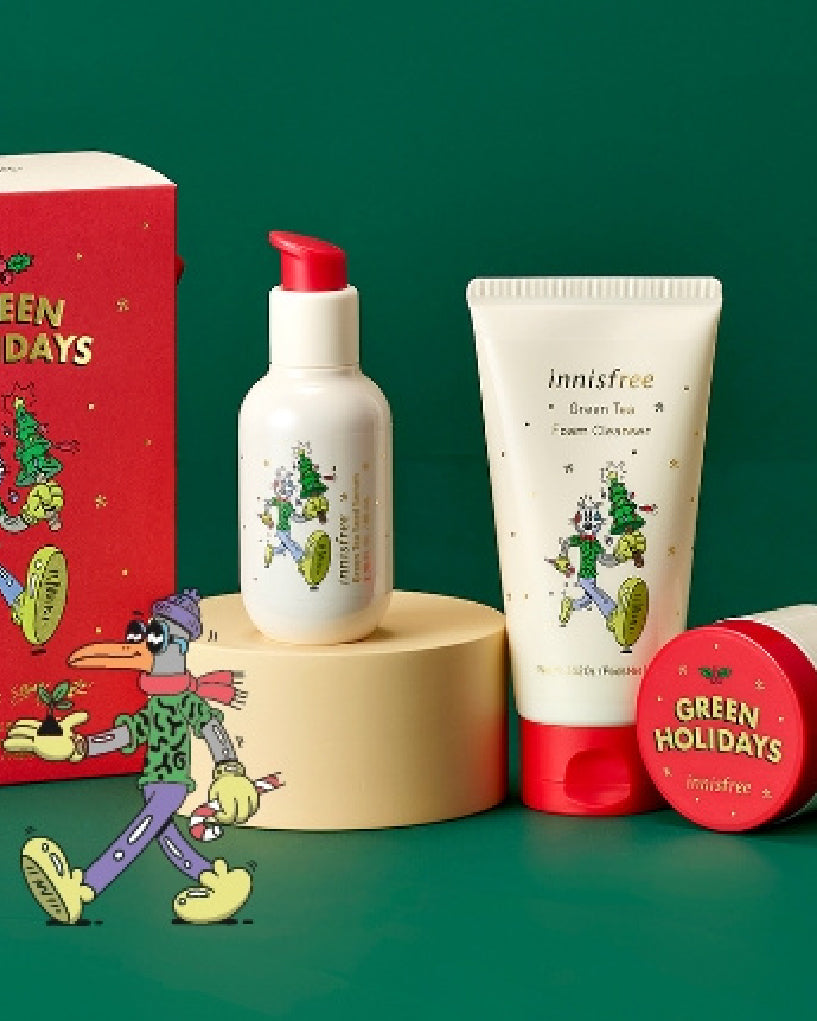 [Innisfree] Green Tea Seed Skincare Set Holiday Edition