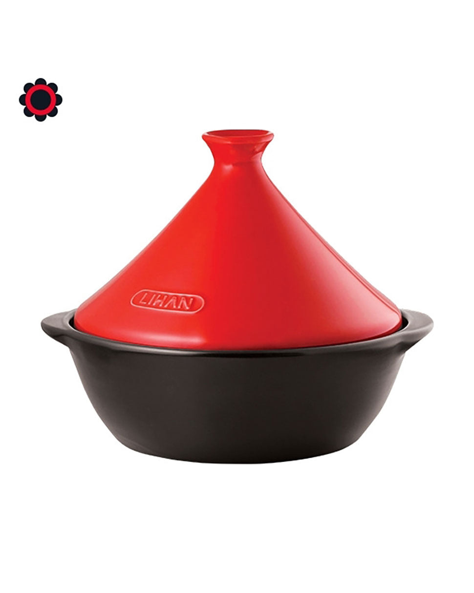 [Lihan] Korea Ceramic Living Multi-Targeted Heat Resistant Pot (Red)