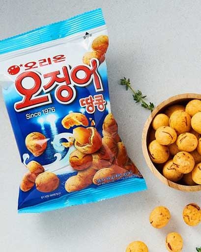 Orion Squid Peanuts Ball Snack 180g K-snack