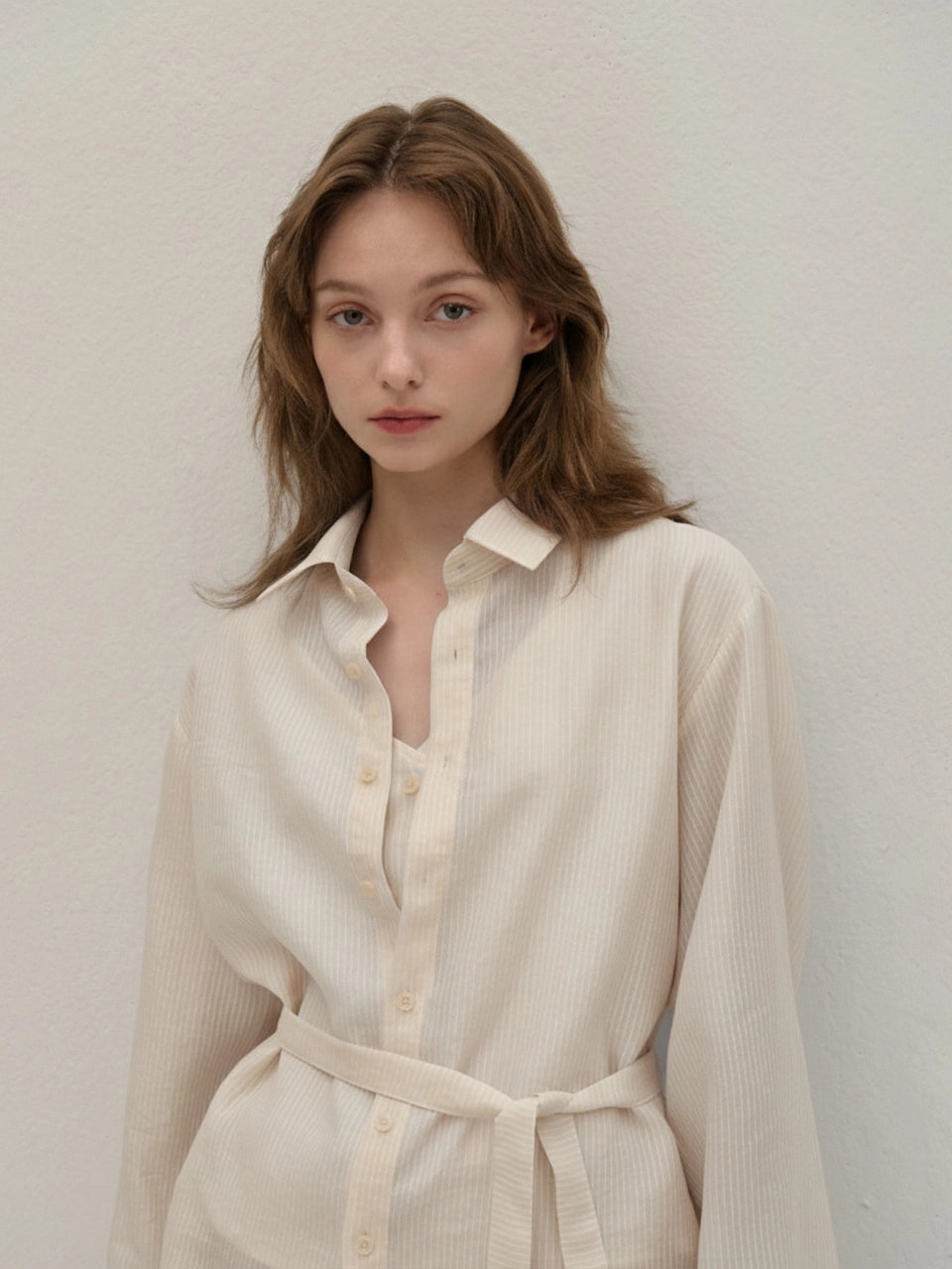 [인플s Pick] STRIPE SHIRT-BEIGE