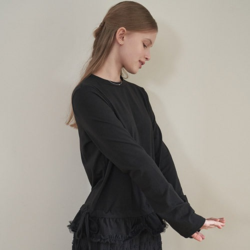 LOUND FRILL T-SHIRTS_BK