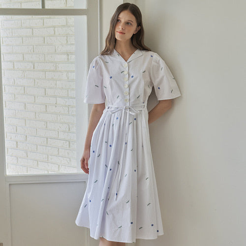 FLEUR DRESS_WH
