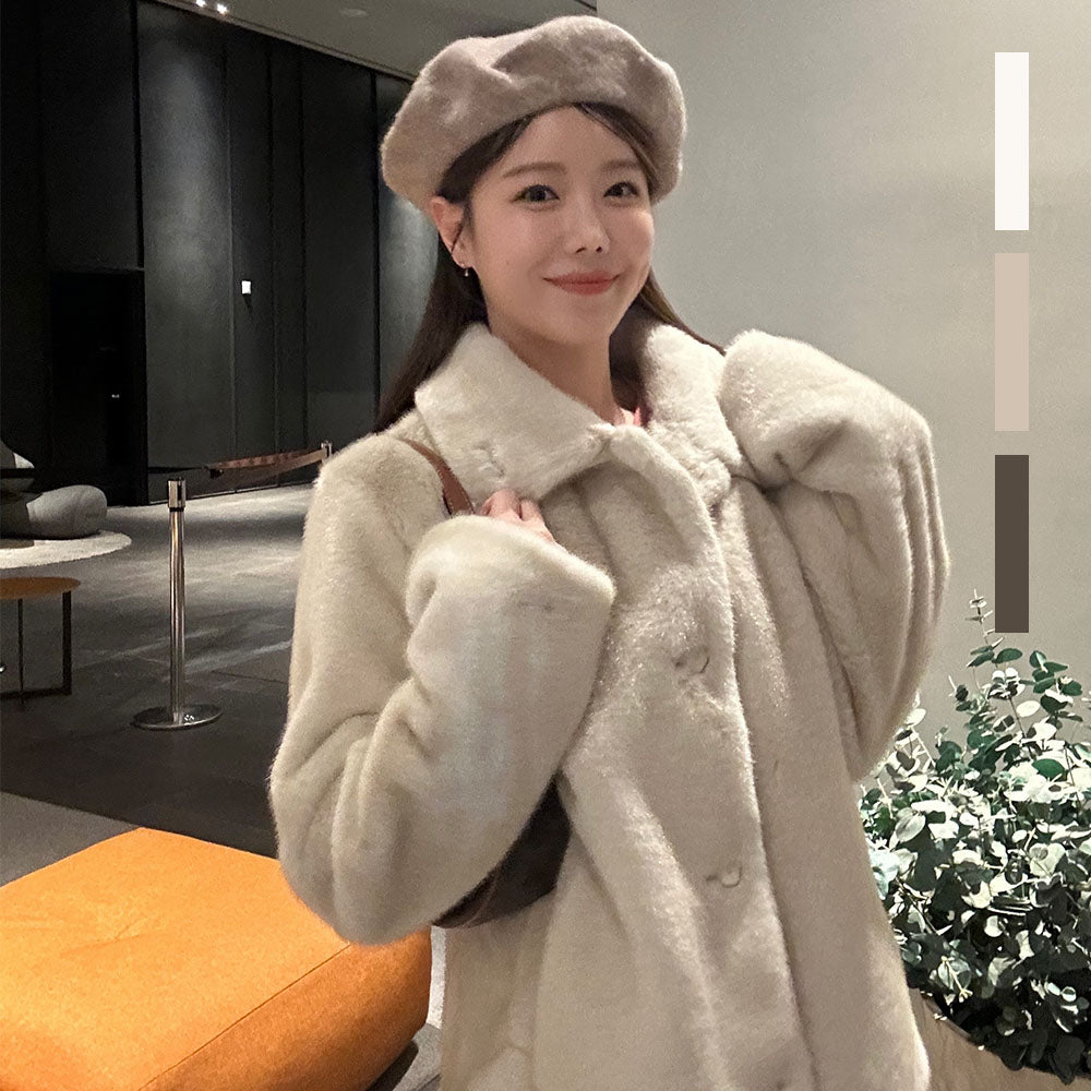 POEM CLASSIC ECO FUR JACKET_3COLORS