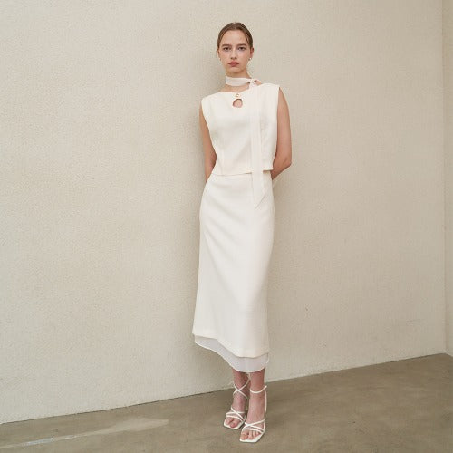 (SET UP) PARIS BLOUSE SHEER SKRIT_IV