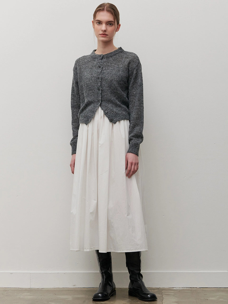 BOUCLE CARDIGAN PINK