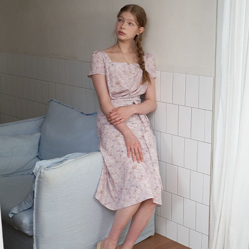 FLOWER DRAWING DRESS_F/PK