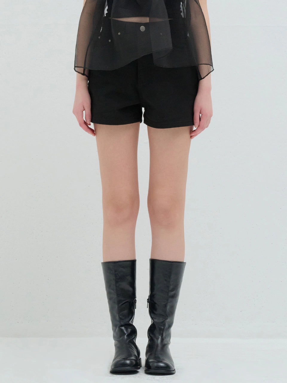 [시즌오프 셋업 x 15%쿠폰적용] COTTON SHORT PANTS BLACK