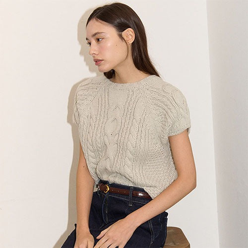 WINTER COZY LAYERD KNIT_L/GR
