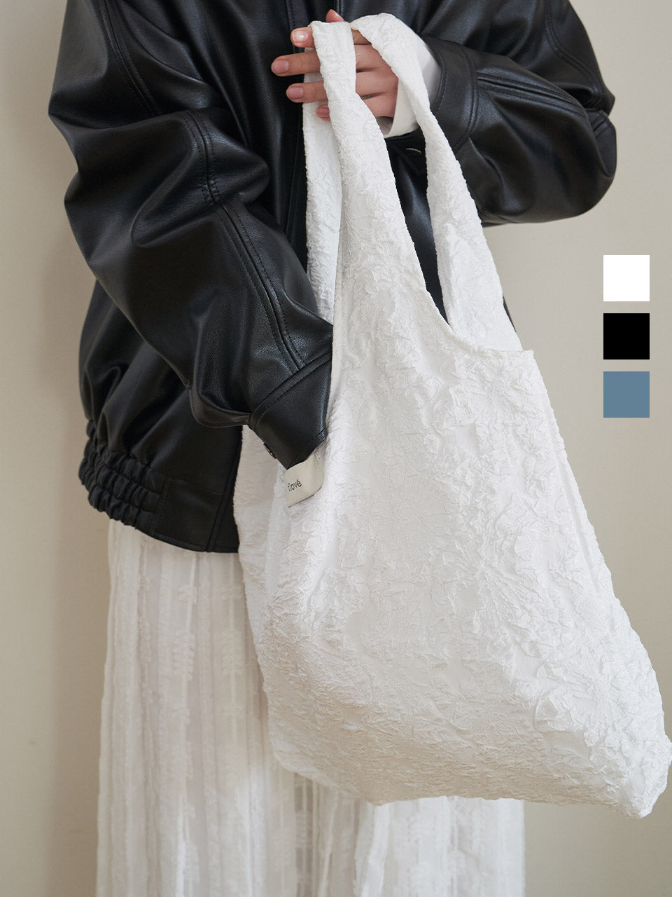 JACQUARD BLOOM BAG_3COLORS