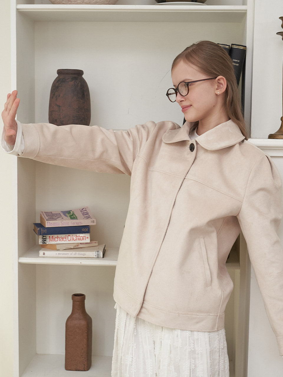 PINTUCK SOFT SUEDE JACKET_IV