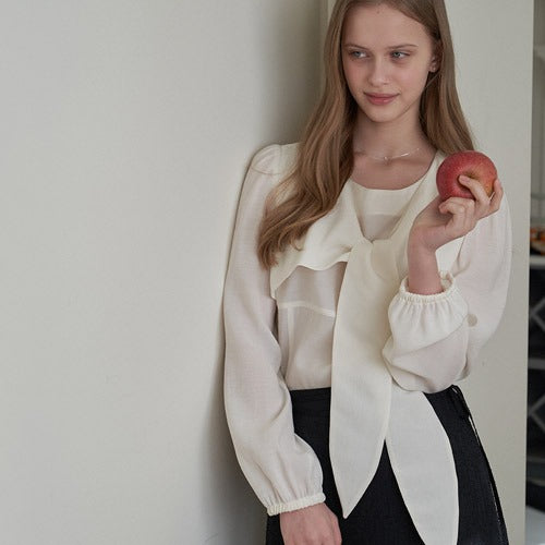 RIBON TYPE BLOUSE_IV