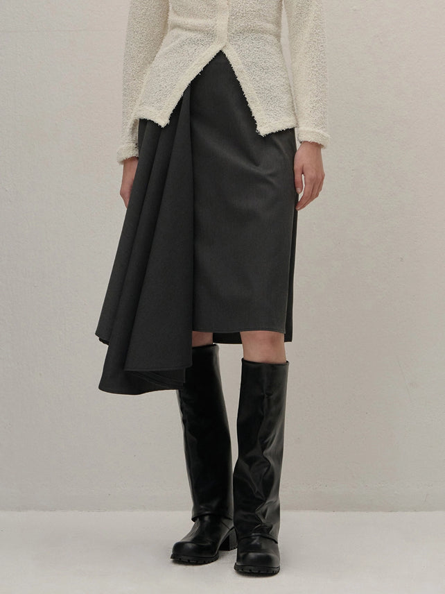 WRAP SKIRT CHARCOAL