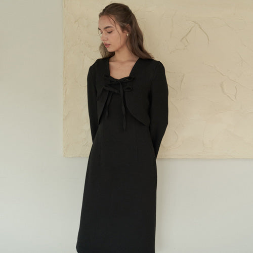 [SET] BOLLERO SET DRESS_BK
