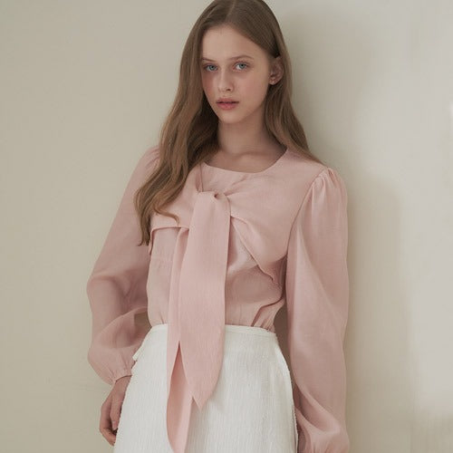 RIBON TYPE BLOUSE_PK