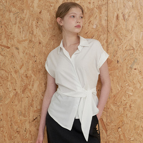DRAPE HALF SHIRTS_2COLORS