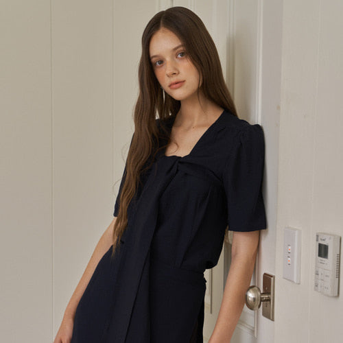 RIBBON BIG BLOUSE_NA