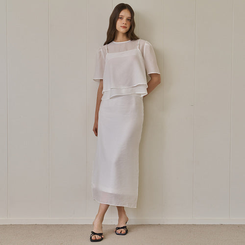 SHEER SKIRT VERSION 3_WH
