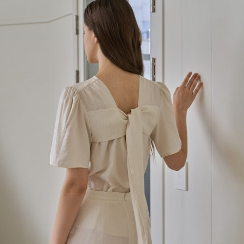 RIBBON BIG BLOUSE_YE
