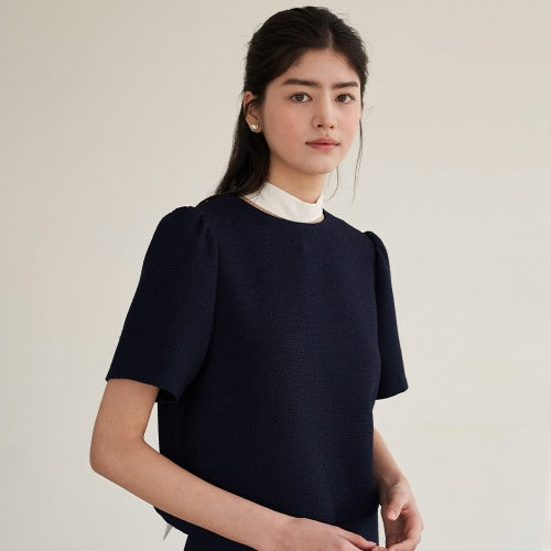 ROMAN BLOUSE_NAVY