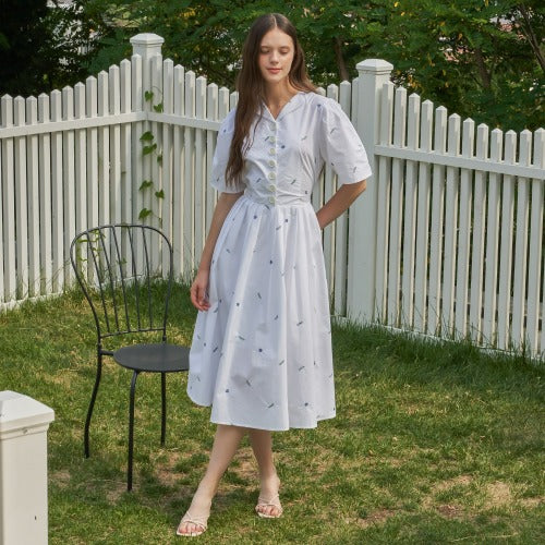 FLEUR DRESS_WH