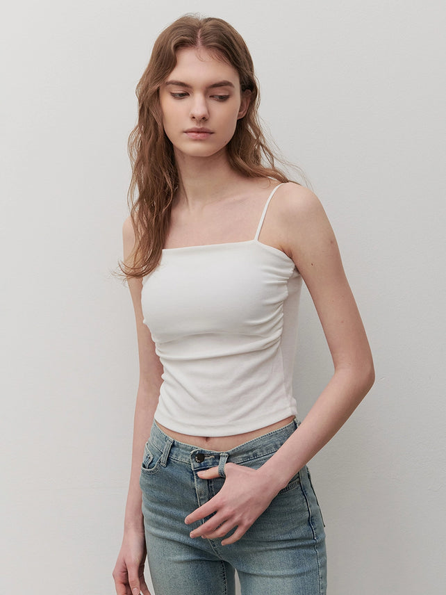 [REFURB]] SHIRRING CAP SLEEVELESS