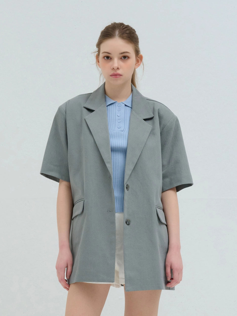 DENIM JACKET GRAY