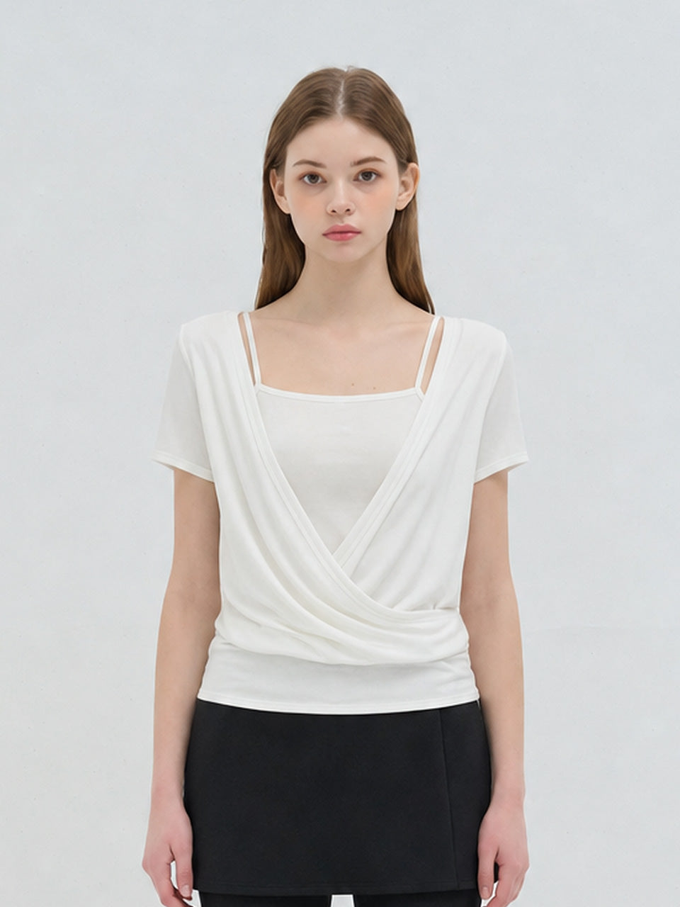 V-NECK SLEEVELESS SET IVORY