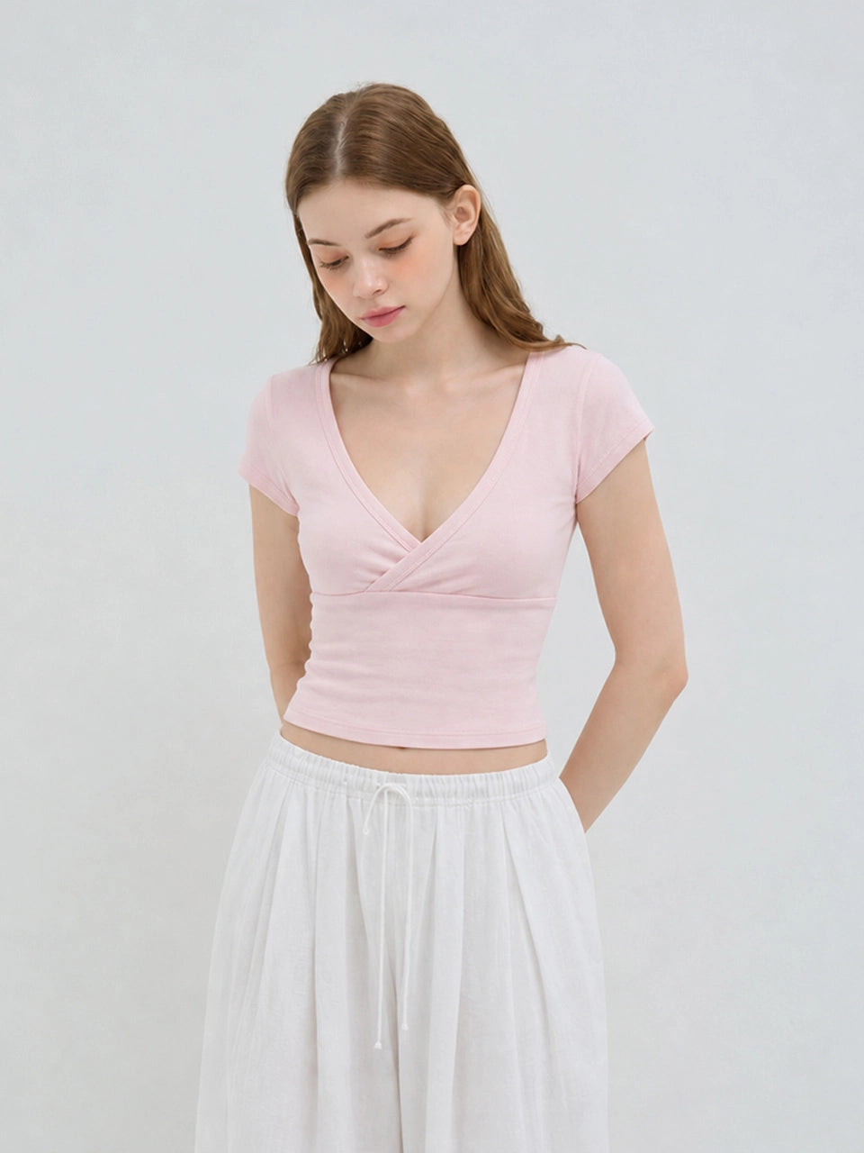 RIBBED COLLAR KNIT - 3color