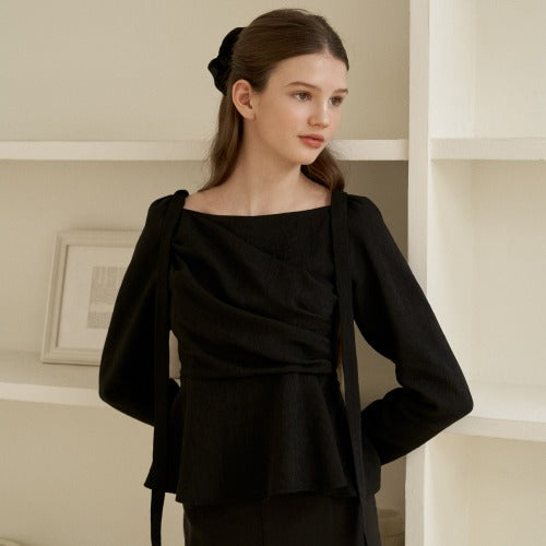 MUE MUE BLOUSE(BK)