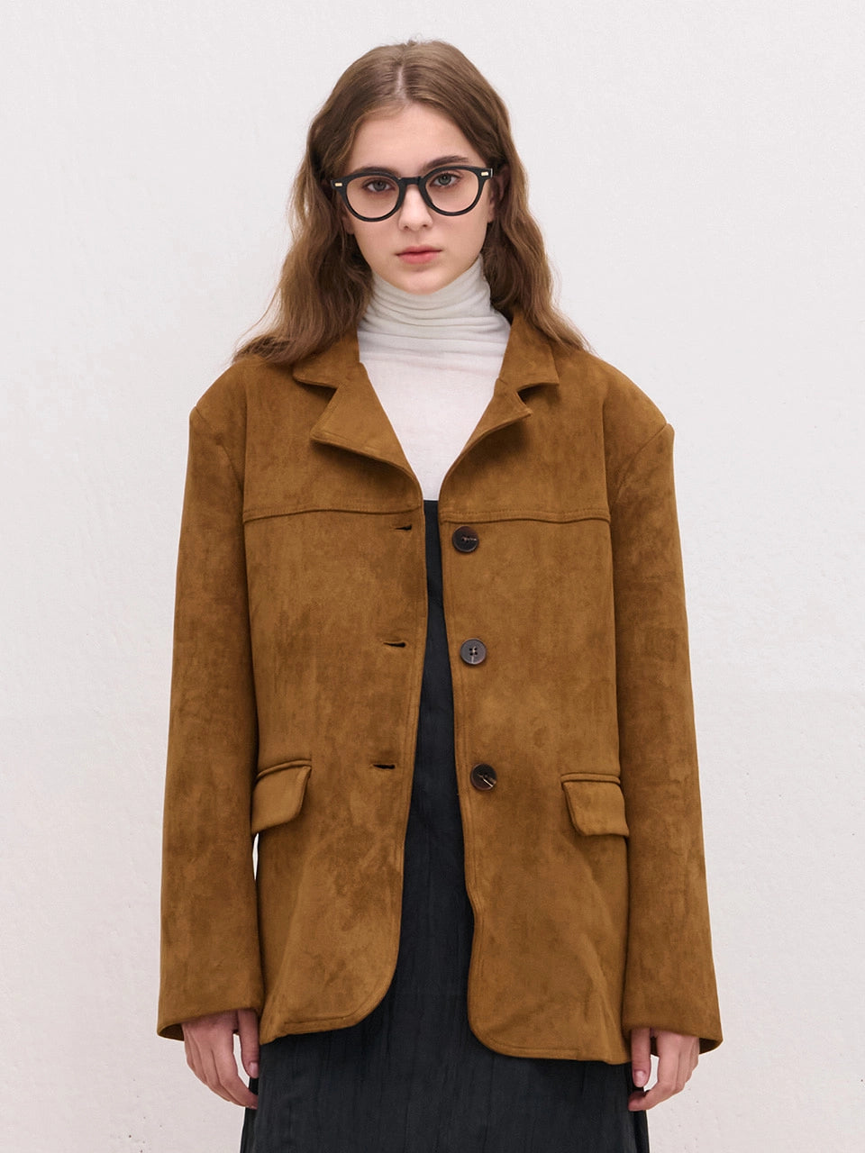 SUEDE JACKET BROWN