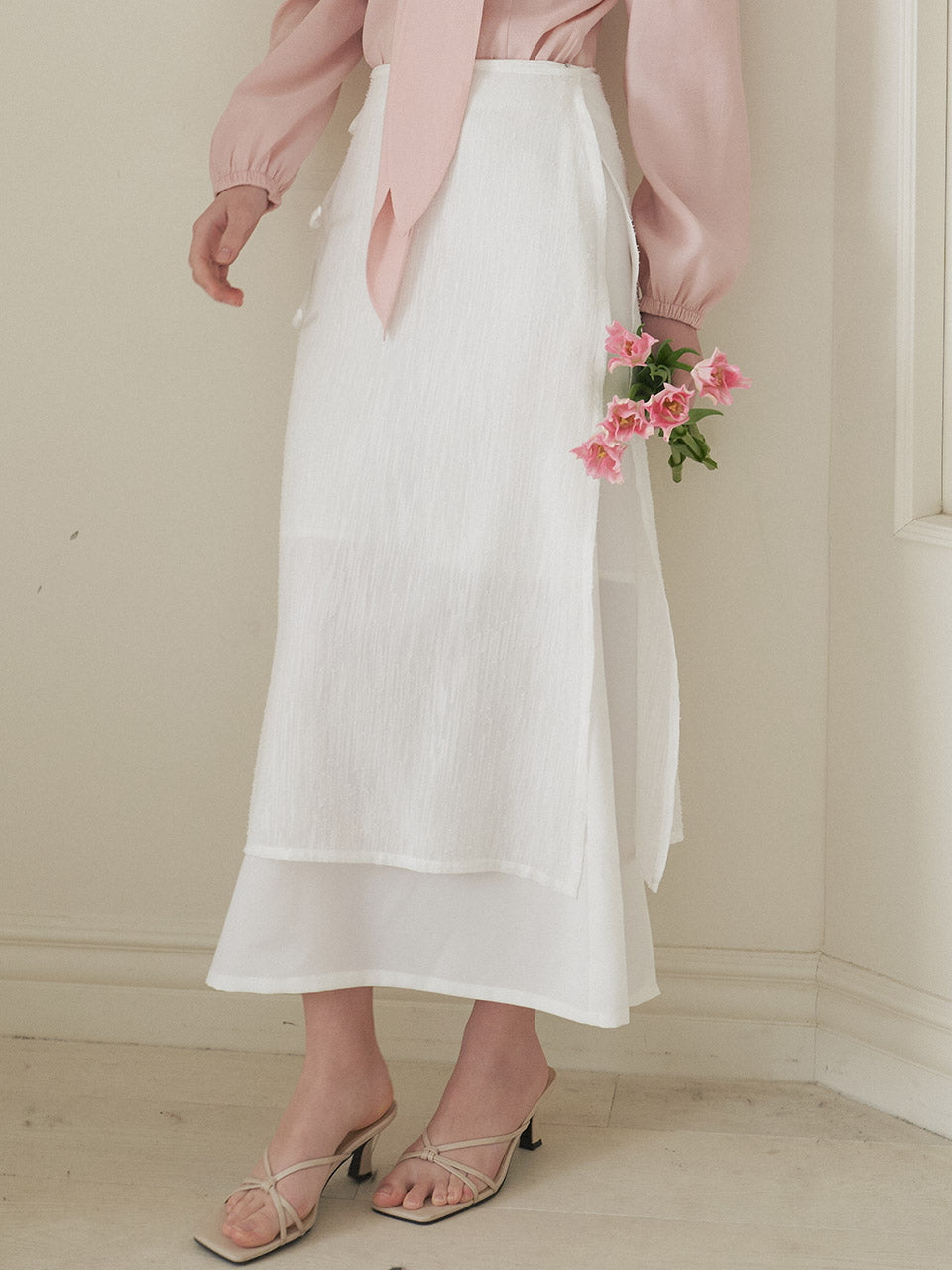 SHINE LAP SKIRT_WT