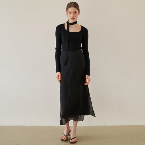 SHEER SKIRT VERSION 2_BK