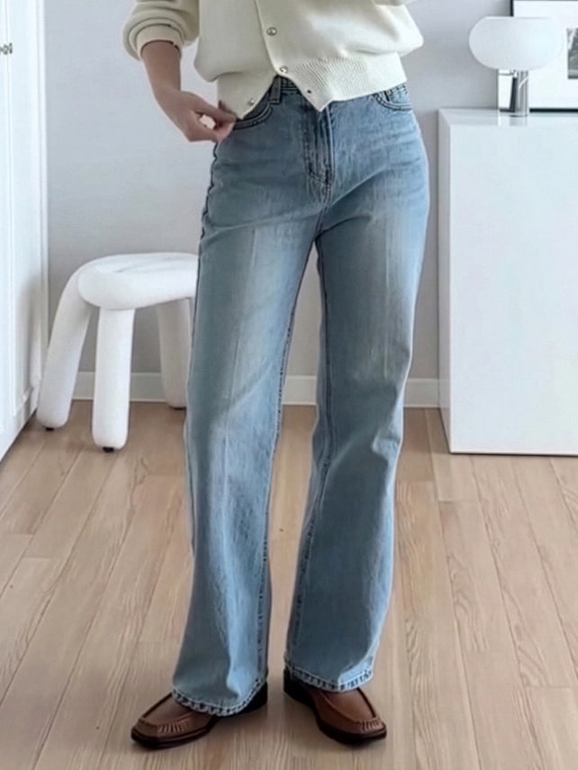 [인플s Pick] BOOTS CUT JEANS SKY BLUE