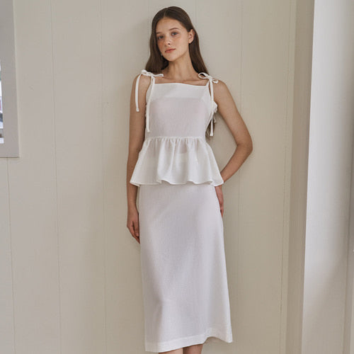 RON RON SKIRT_WH