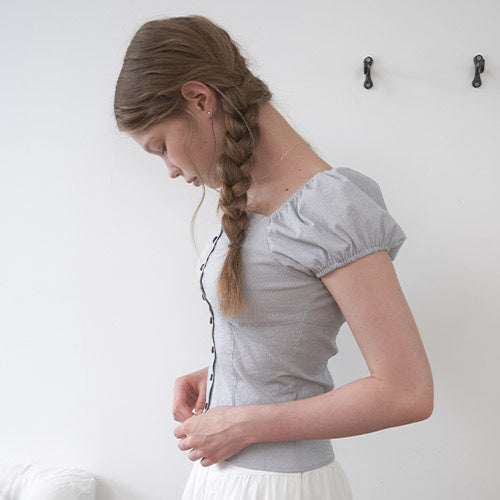 BELLA PUFF BLOUSE_S/BL