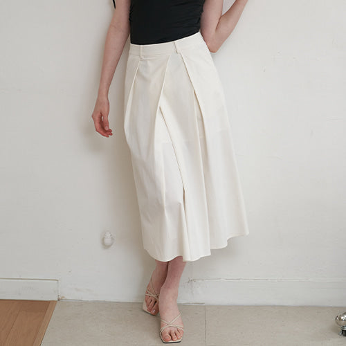 UNBAL PINTUCK LONG SKIRT_IV
