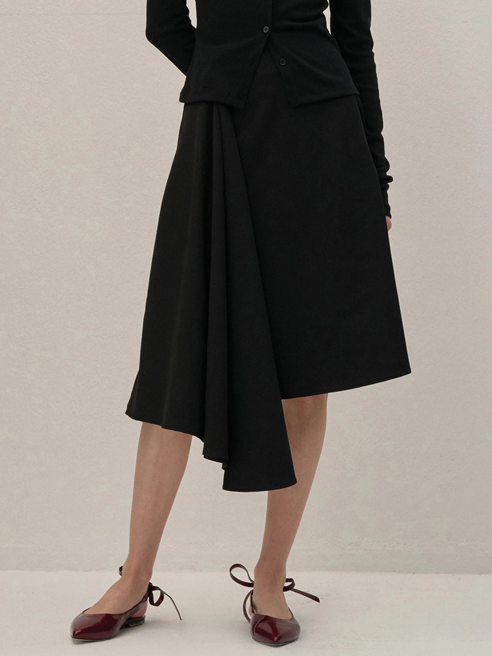 WRAP SKIRT BLACK