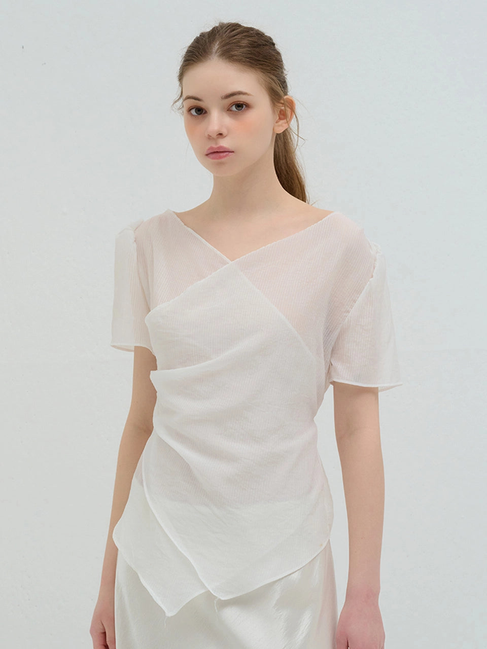 RIBBED COLLAR KNIT - 3color