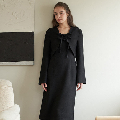 [SET] BOLLERO SET DRESS_BK