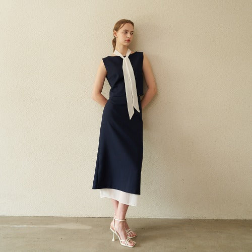 (SET UP) PARIS BLOUSE SHEER SKRIT_NA
