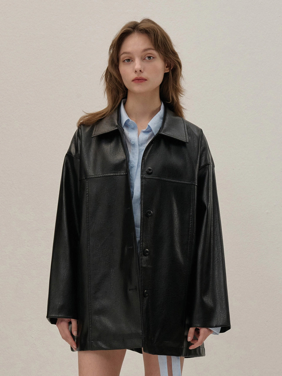 [인플s Pick] HALF LEATHER JACKET