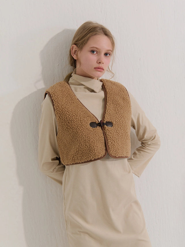BOUCLE VEST BEIGE