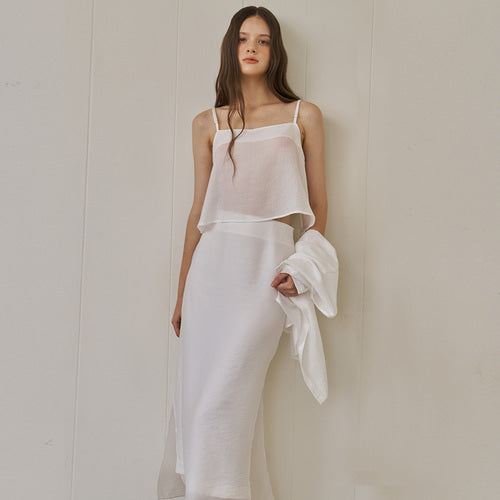SHEER SKIRT VERSION 3_WH