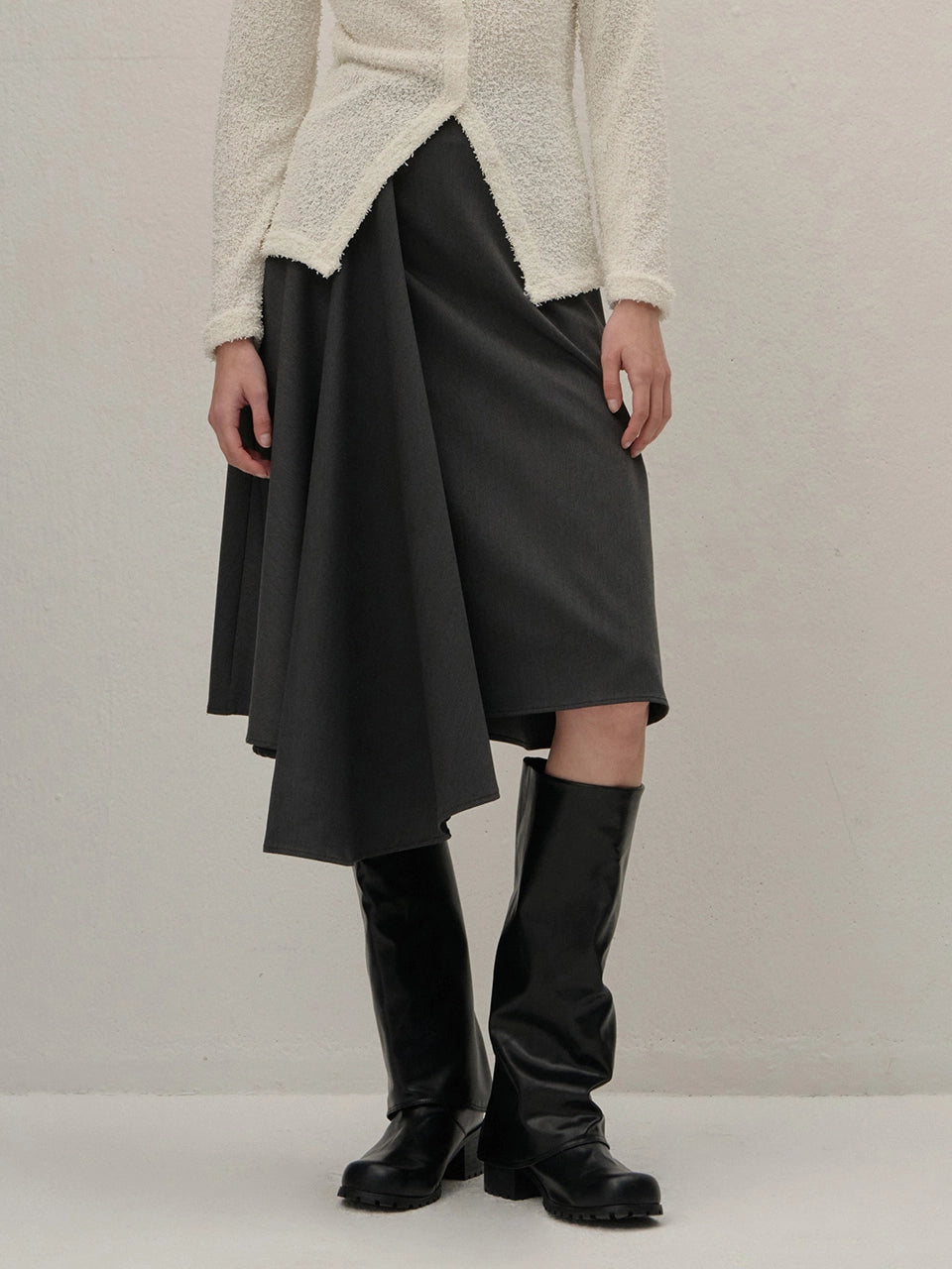 WRAP SKIRT CHARCOAL
