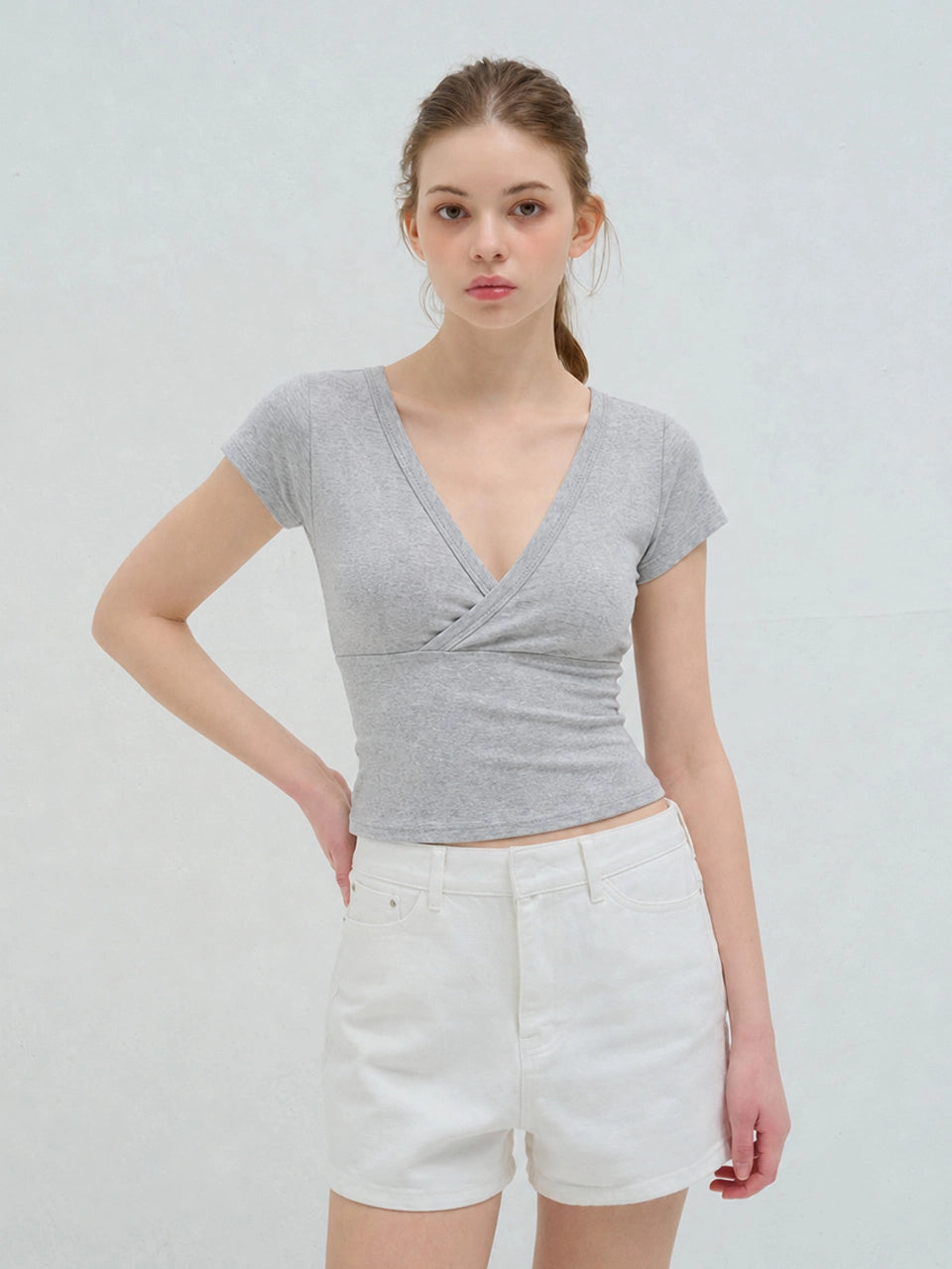 RIBBON BLOUSE IVORY