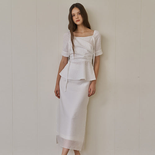 SHEER SKIRT VERSION 3_WH