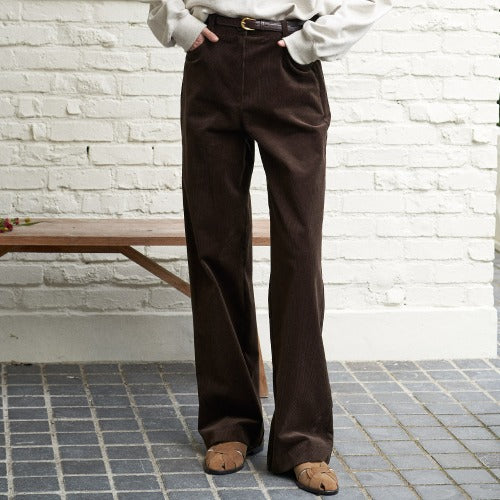 LUZ STRAIGHT CORDUROY PANTS (3COLORS)