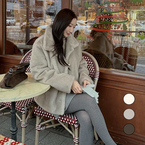 POEM CLASSIC ECO FUR JACKET_3COLORS